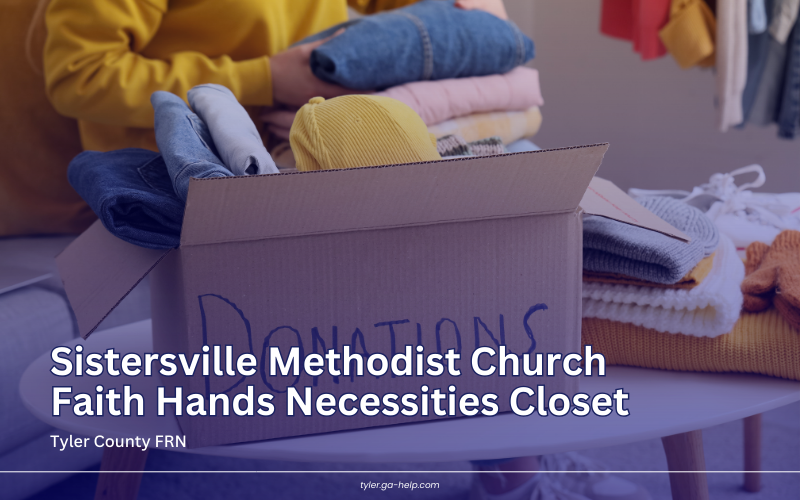 Sistersville Methodist Church Faith Hands Necessities Closet
